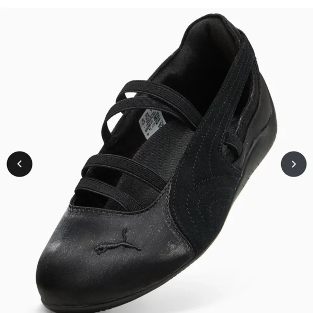 Puma Speedcat Ballet Flats Black Satin